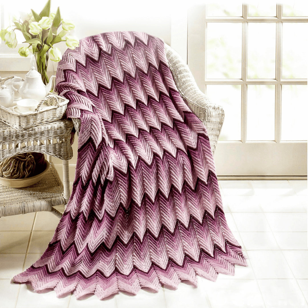 Rose Ripple Afghan Crochet Pattern - Crochetifies™