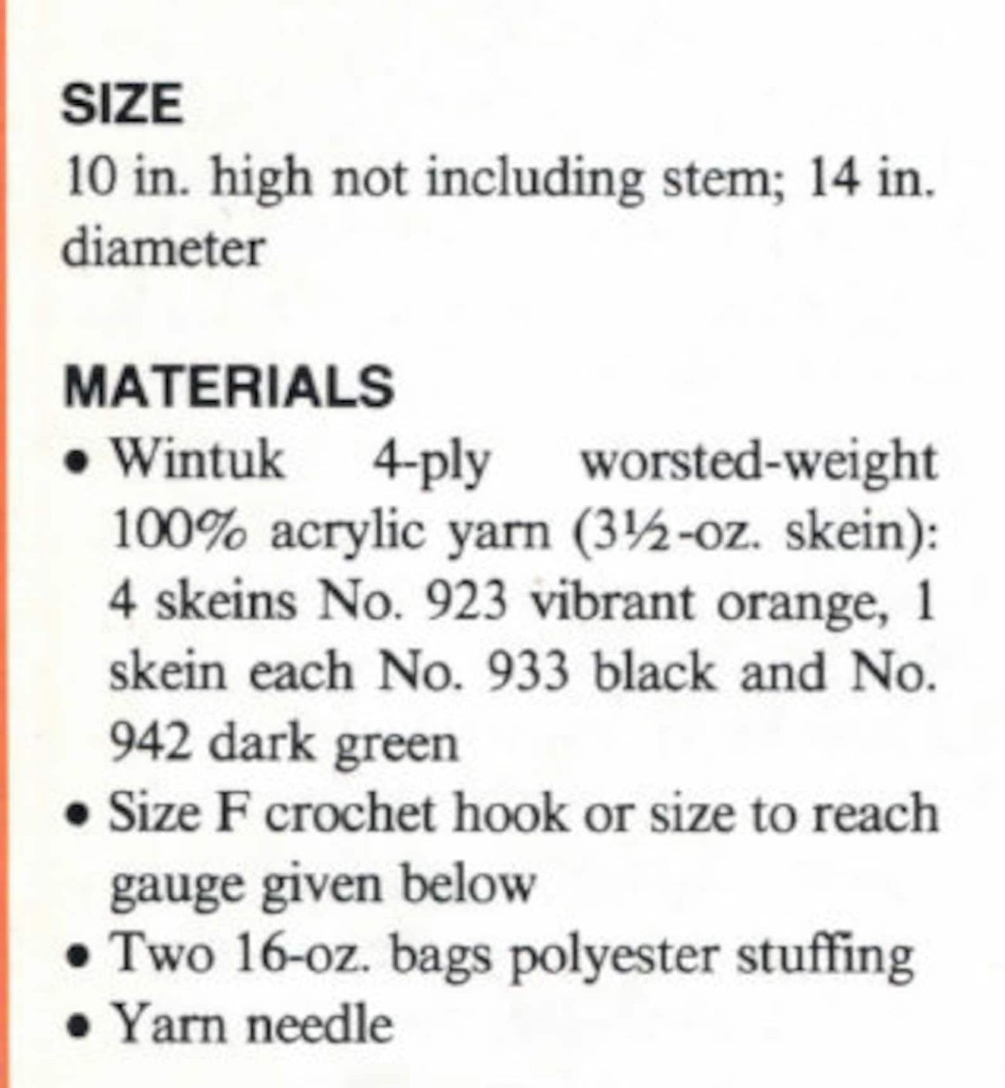 Pumpkin Crochet Pattern