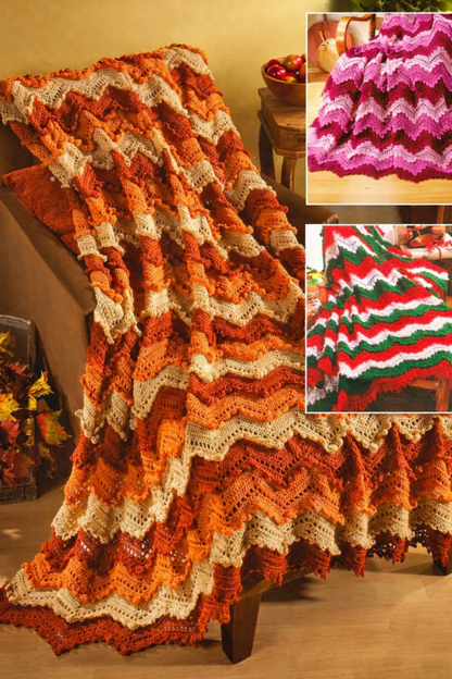 Rose Ripple Afghan Crochet Pattern