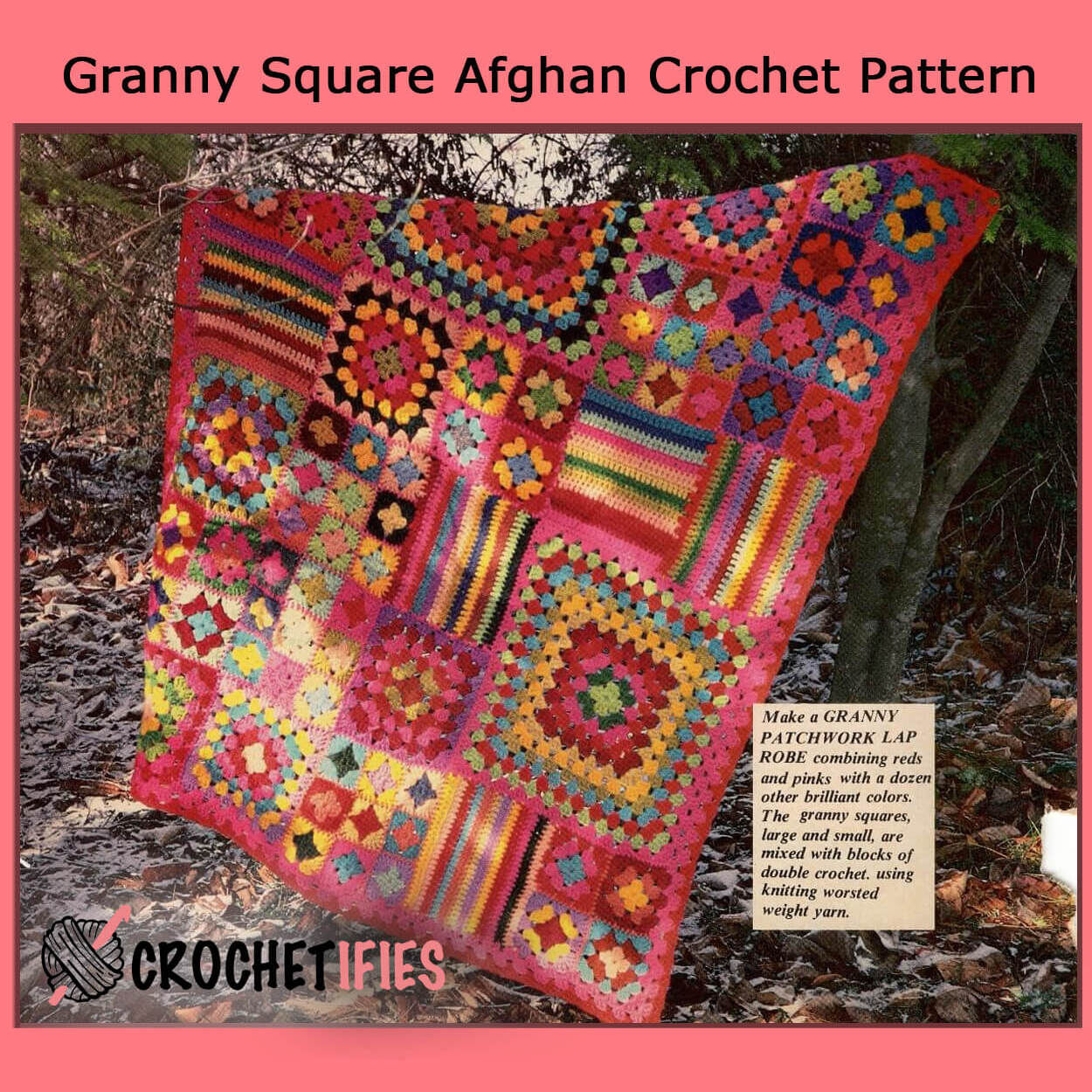 Granny Square Afghan Crochet Pattern - Crochetifies™