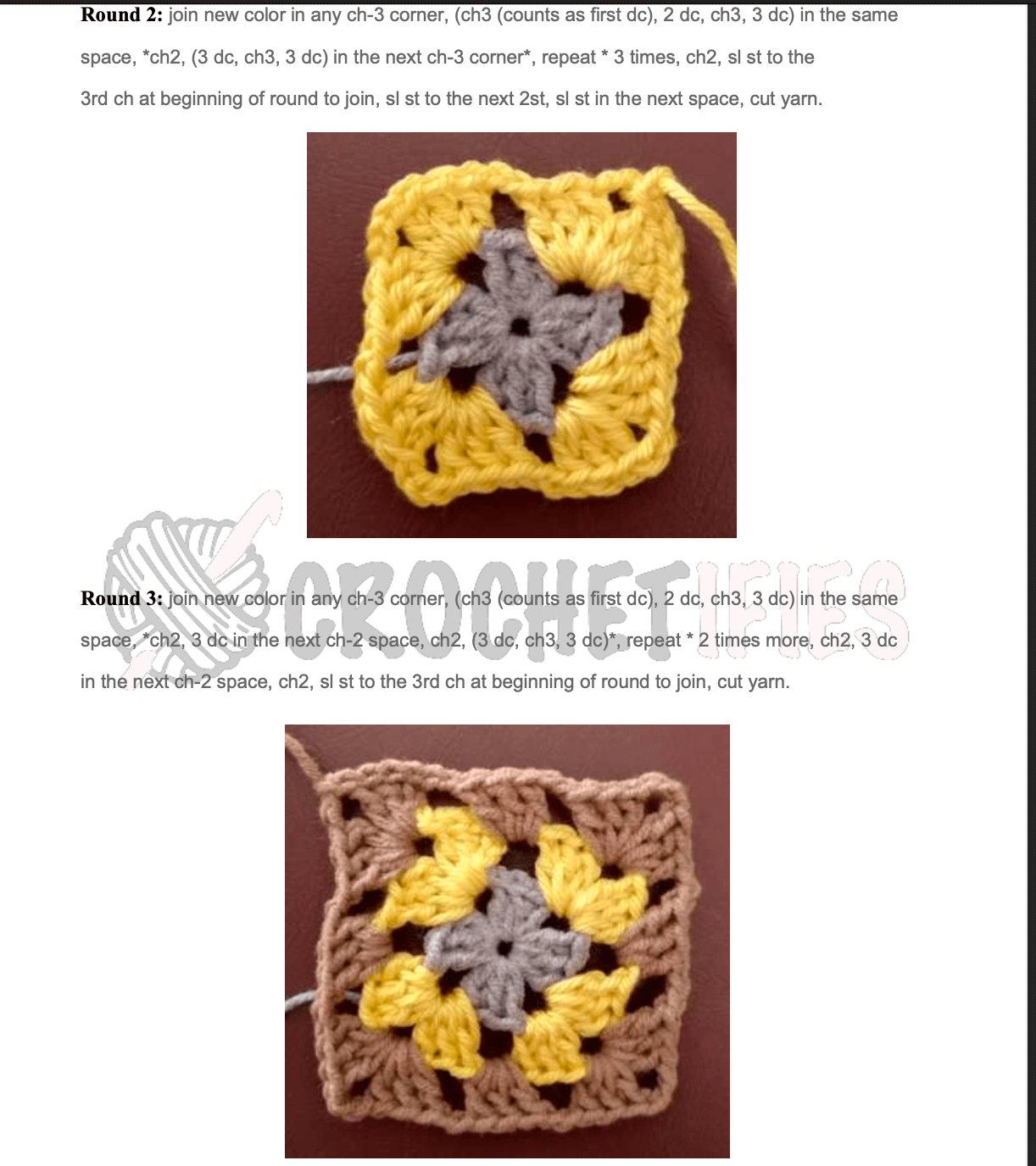 Black Granny Square Blanket Crochet Pattern - Crochetifies™