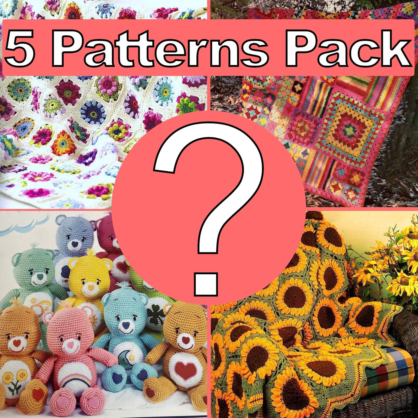 Choose any 5 Patterns - Crochetifies™