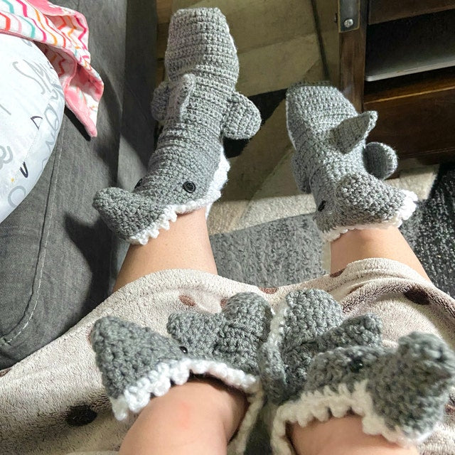 Shark Socks Crochet Pattern - Crochetifies™