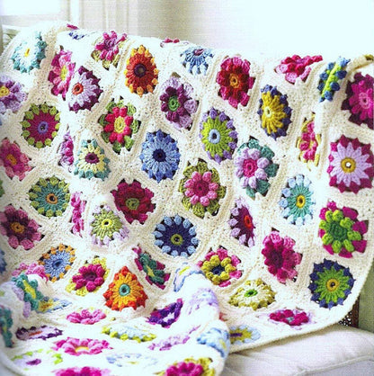 Roses and Daisies Afghan Crochet Pattern - Crochetifies™