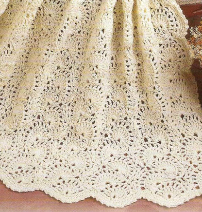 Swirling Wavy Shells Wave Afghan Crochet Pattern - Crochetifies™