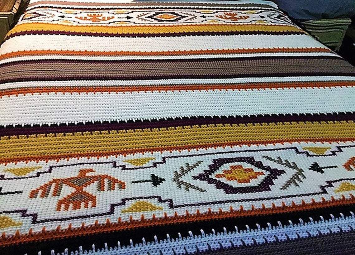 Indian Afghan Crochet Pattern - Crochetifies™