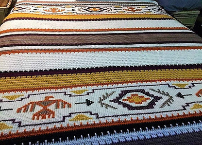 Indian Afghan Crochet Pattern - Crochetifies™