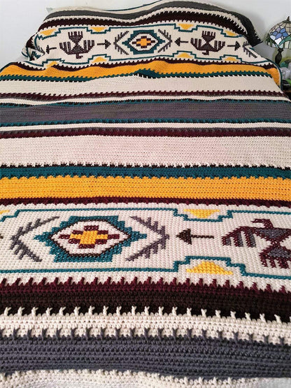 Indian Afghan Crochet Pattern - Crochetifies™