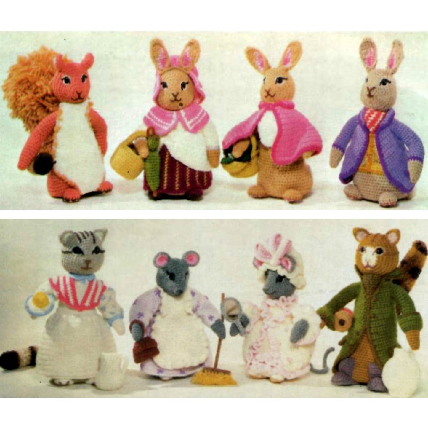 Beatrix Potter Peter Rabbit and Friends Vintage Crochet Pattern - Crochetifies™