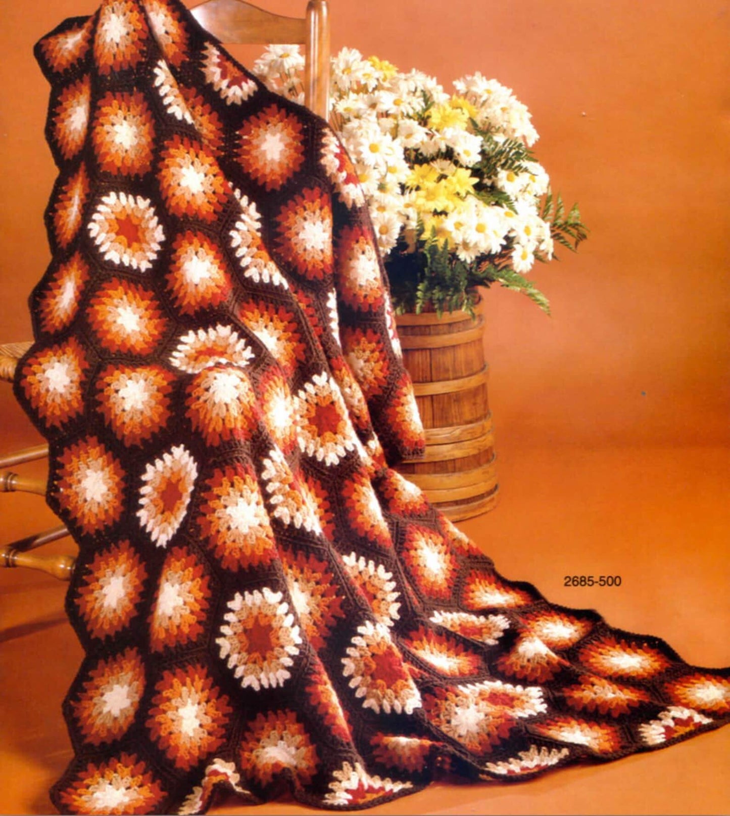 Hexagon Granny Squares Crochet Blanket Pattern