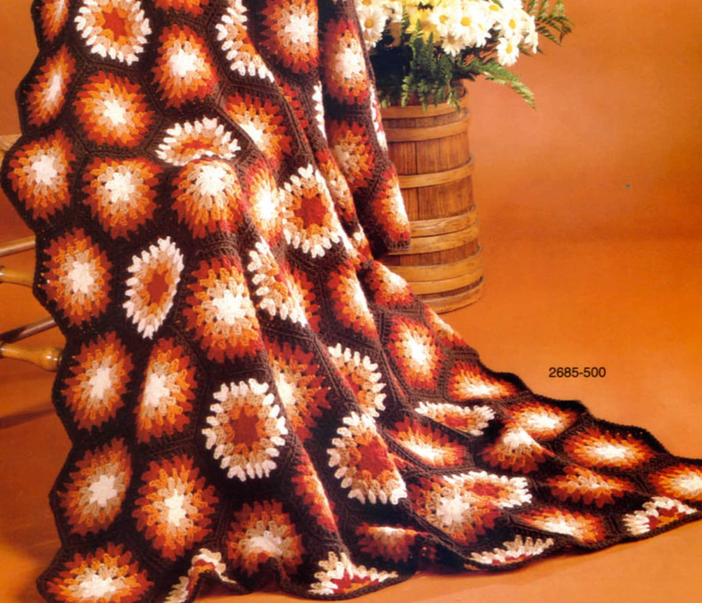 Hexagon Granny Squares Crochet Blanket Pattern