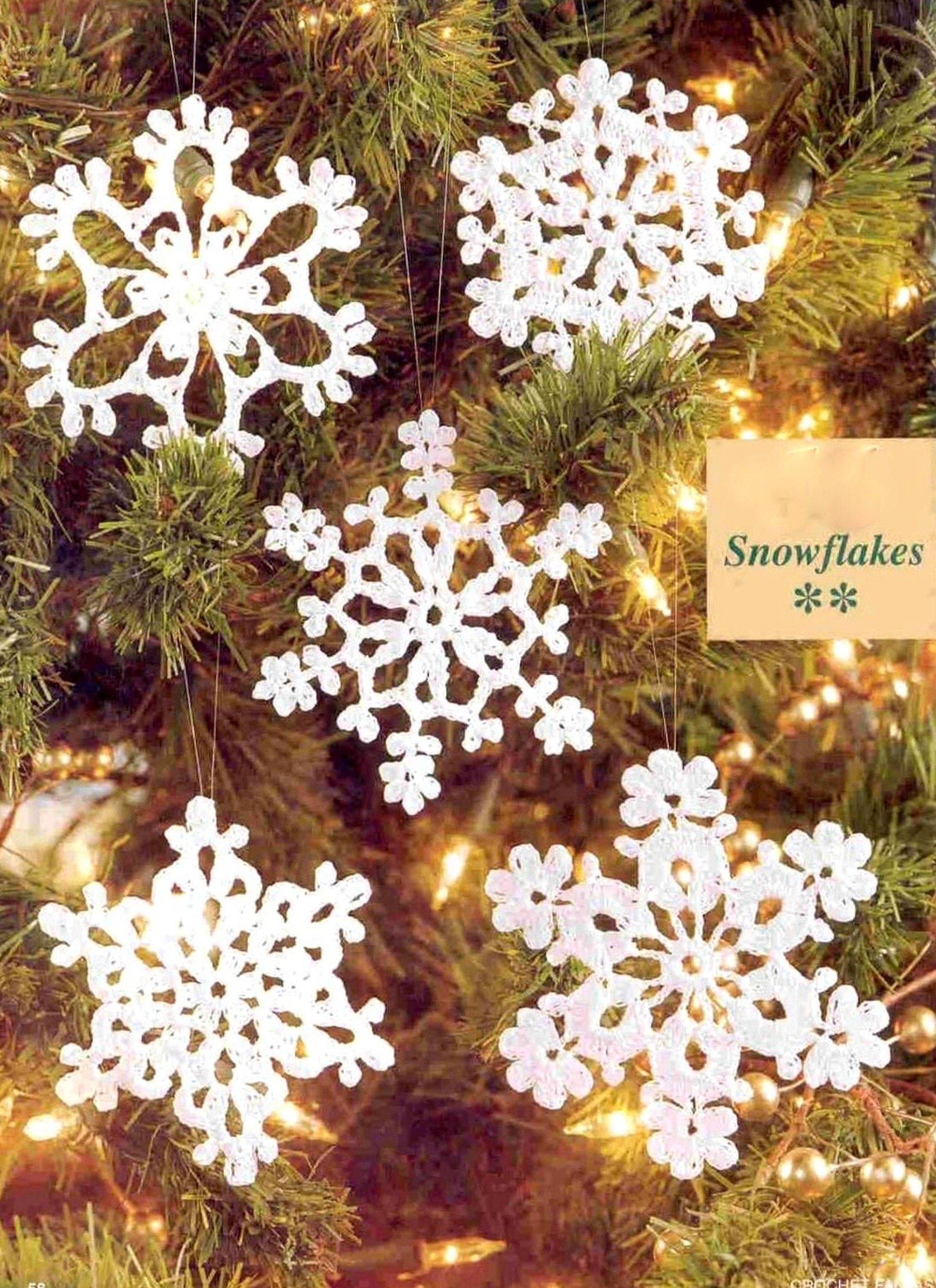 Snowflakes Ornaments Crochet Pattern - Crochetifies™