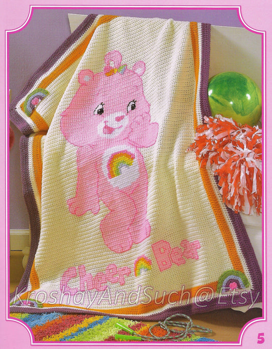 5 Care Bears Afghans Crochet Pattern - Crochetifies™