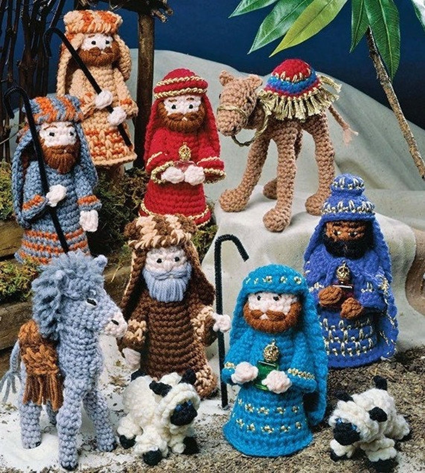 Christmas Nativity Scene Creche Angel Donkey Camel Crochet Pattern - Crochetifies™