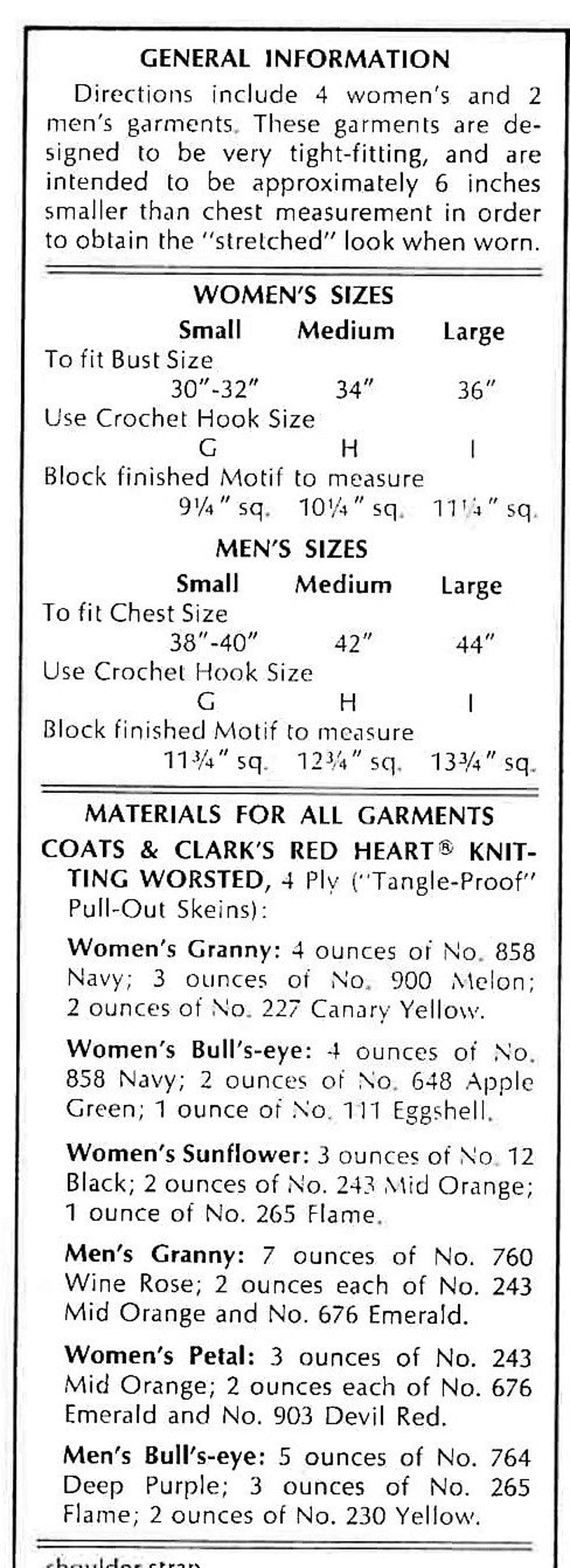 Retro M/F Granny Rib Ticklers Tank Top Vests Crochet Pattern - Crochetifies™