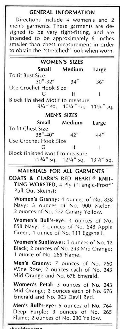 Retro M/F Granny Rib Ticklers Tank Top Vests Crochet Pattern - Crochetifies™