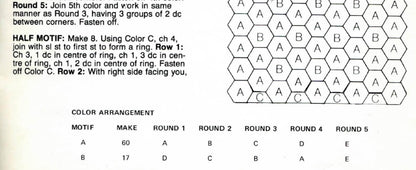 Hexagon Granny Squares Crochet Blanket Pattern