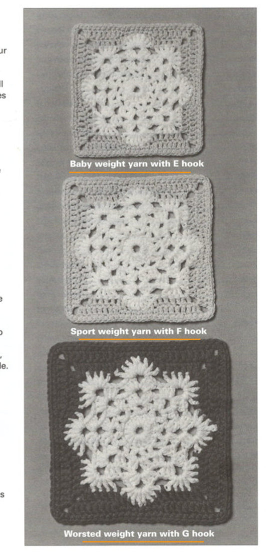 4 Christmas Holiday Granny Square Motif Crochet Pattern