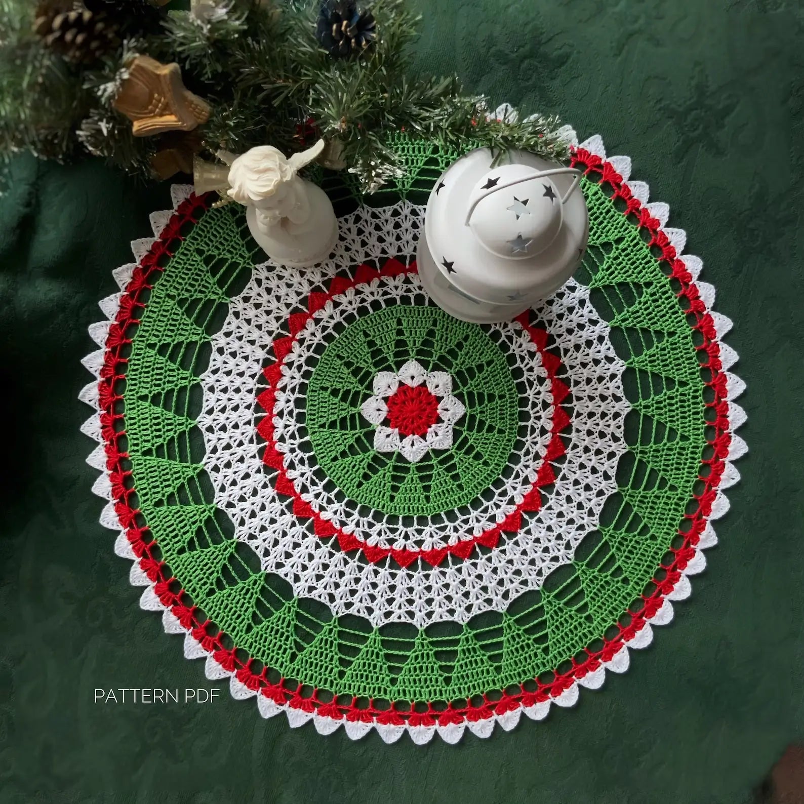 Christmas Doily Crochet Pattern - Crochetifies™