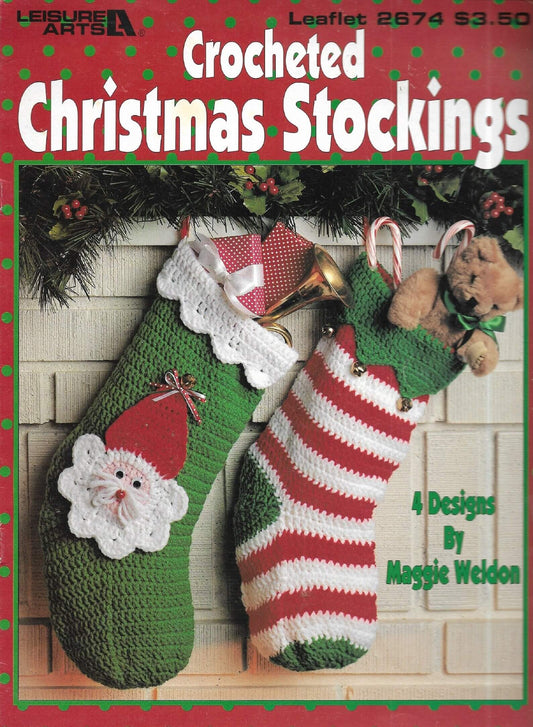 4 Designs Santa Stockings Socks Crochet Pattern - Crochetifies™