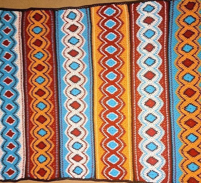 Navajo Afghan Crochet Pattern - Crochetifies™