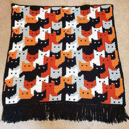 Kitty Cats Afghan Crochet Pattern - Crochetifies™