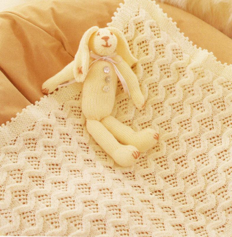 Baby Pram Blanket Zig Zag Knitting Pattern - Crochetifies™