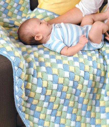 Entrelac Aran Baby Blanket Knitting Pattern - Crochetifies™